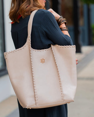 Emory Whipstitch Tote • Stone