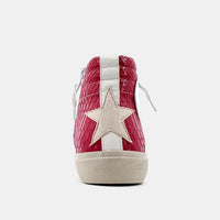 Rooney High Top Sneakers • Red Snake