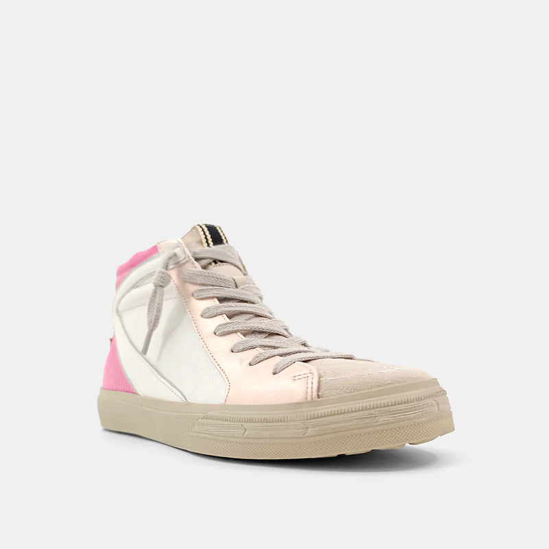 Rooney High Top Sneakers • Pink Lizard