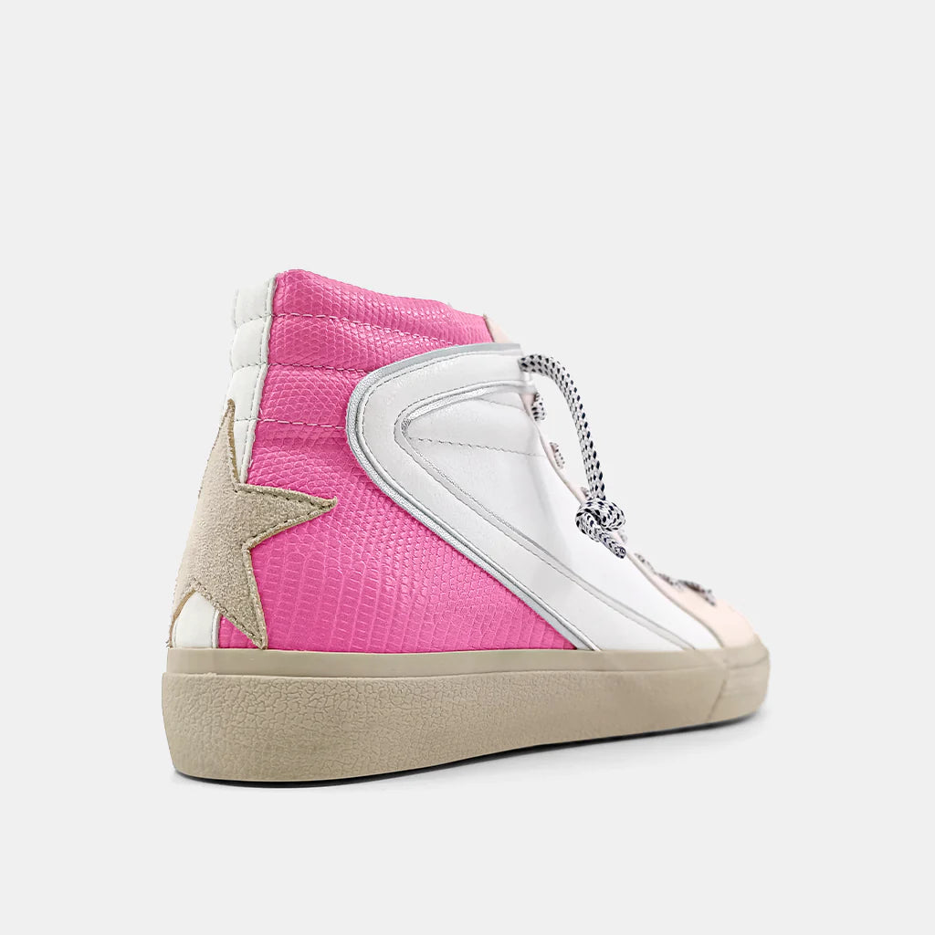 Rooney High Top Sneakers • Pink Lizard