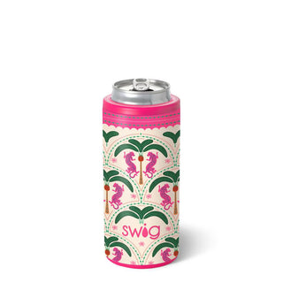 Swig Life™ Skinny Can Cooler 12oz • Palm Royale