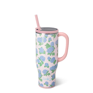 SwigLife™ 30 oz Mega Mug • Hydrangeas