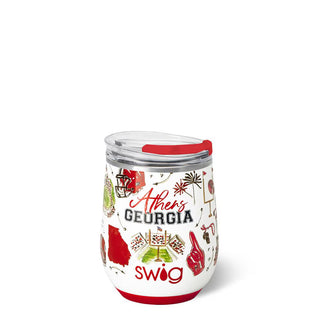 SwigLife™ 12 oz Stemless Wine Cup • Tailgates In Athens