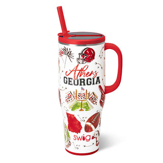 SwigLife™ 40oz Mega Mug • Tailgates In Athens
