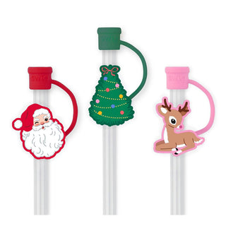 SwigLife™ Straw Topper Set • Santa Claus