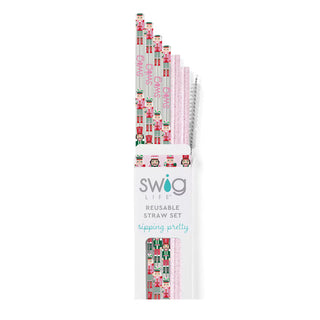 Swig Life™ Reusable Straw Set • Sugar Plum Soldiers