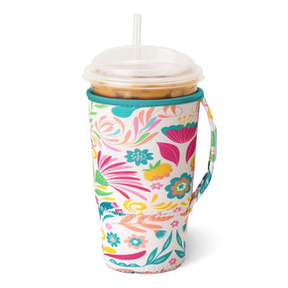 SwigLife™ Large Iced Cup Coolie • Baja Bloom