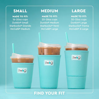 Swig Life™ Large Iced Cup Coolie • Secret Garden