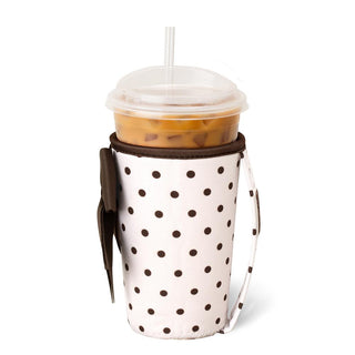 Swig Life™ Medium Iced Cup Coolie • Mocha Dots