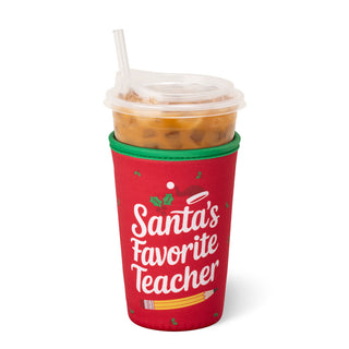 Swig Life™ Iced Cup Coolie • Santa's Favorite Teacher