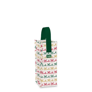 Swig Life™ Reusable Wine Gift Bag • Christmas Bows