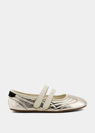 Salome Mary Jane Ballet Flat • Gold