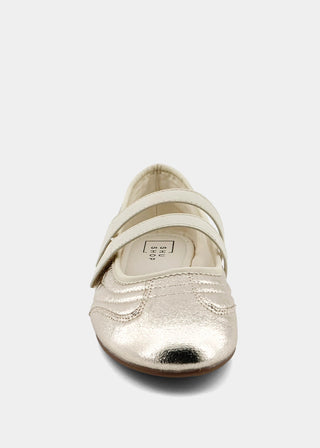 Salome Mary Jane Ballet Flat • Gold