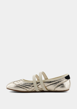 Salome Mary Jane Ballet Flat • Gold