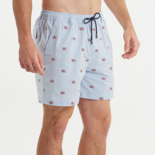 SOUTHERNCLASSICS™ Swim Trunk • Chambray Flags