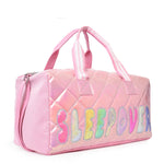 Sequined Large Duffle Bag • Bubblegum