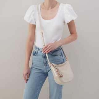 Lexi Small Crossbody Metallic • Sand Shimmer