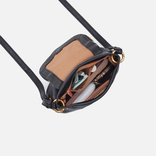 Fern Zip-Flap Crossbody • Black