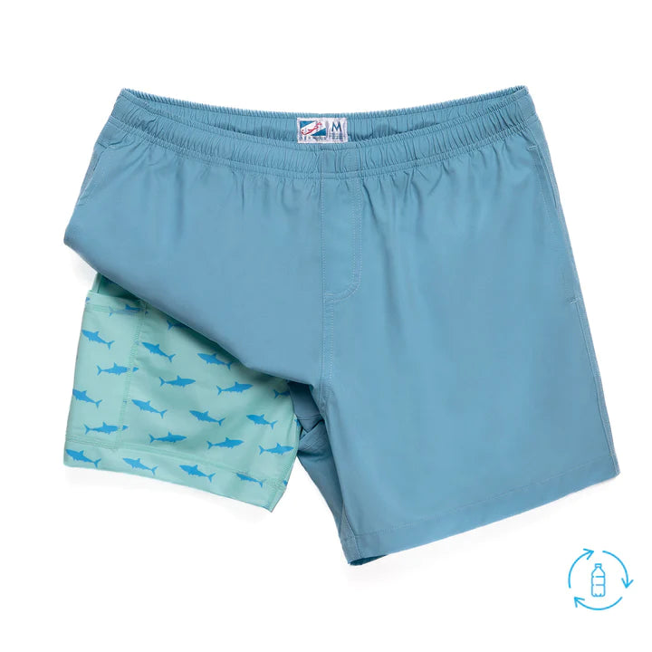 Blue 5.5" Lined Shorts • Great White