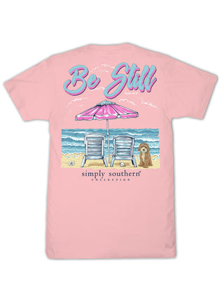 Be Still Beach Tee • Tea Rose