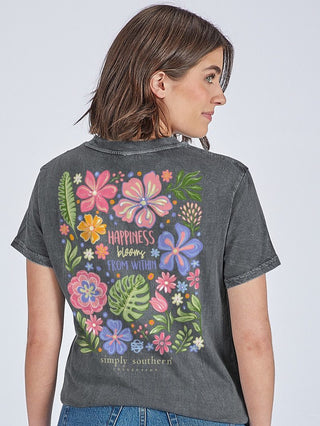 Simply • Hapiness Blooms From Within Tee