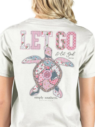 Let Go & Let God Turtle Tee • Oyster Grey