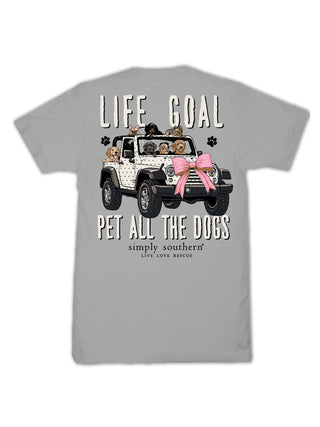 Adult Pet All the Dogs Tee • Lunar Grey