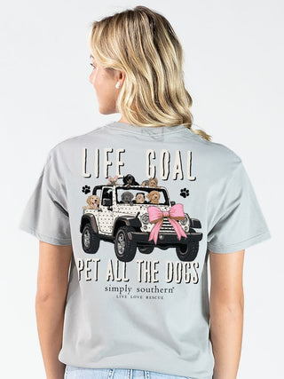 Adult Pet All the Dogs Tee • Lunar Grey
