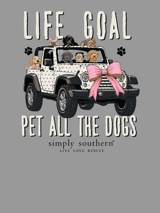 Adult Pet All the Dogs Tee • Lunar Grey