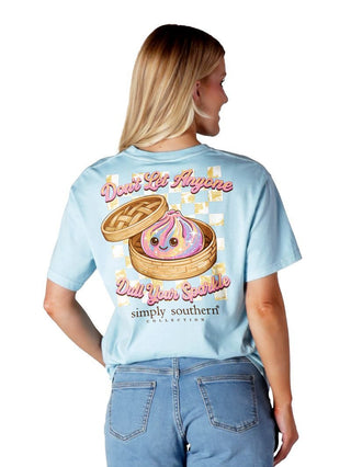 Don't Let Anyone Dull Your Sparkle Squishy Tee • Ice Blue