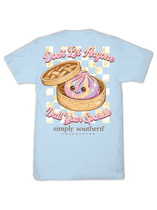 Don't Let Anyone Dull Your Sparkle Squishy Tee • Ice Blue
