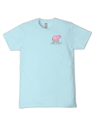 Youth Elephant Dumpling Tee • Ice Blue