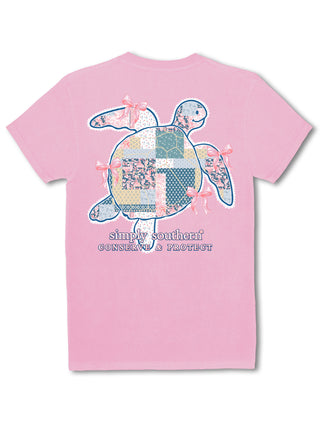 Simply • Track Turtle Quilted Tee • Pink