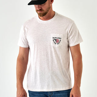 Short Sleeve Tee - Elk Horn Logo - Oatmeal