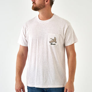 Short Sleeve Tee - Flying Pintail Camo Duck - Oatmeal