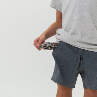 Youth - Athletic Short - Grizzly Grey - Deer Camo Liner