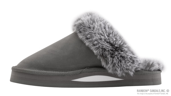 Sunset Snugs • Premier Leather Slipper • Grey