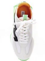 Steve Madden • Campo Mixed Media Lace-Up Sneakers • White Multi