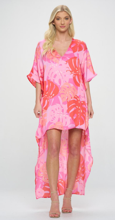 Harper High Low Maxi Dress • Palm Beach