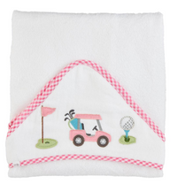 Golf Applique Hooded Towel