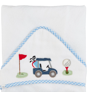 Golf Applique Hooded Towel