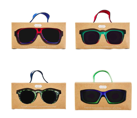 Toddler Boy Sunglasses & Strap Set