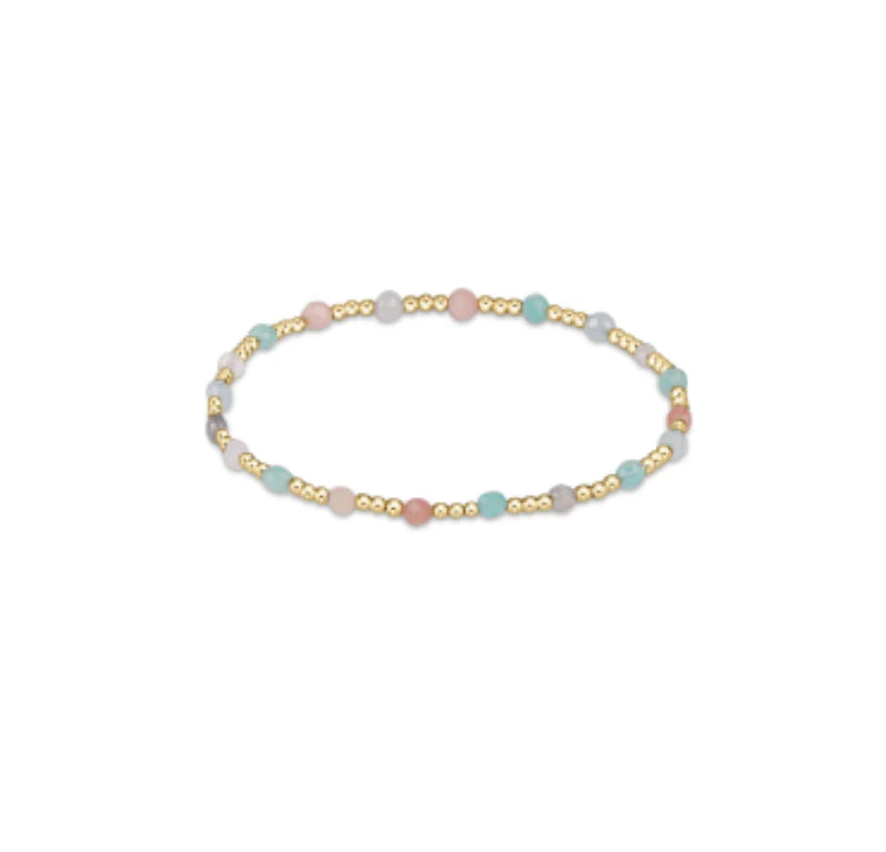 Gemstone Sincerity Pattern 3mm Bead Bracelet • Hot Mess