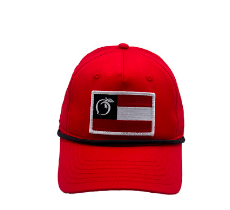 PSP Flag 5 Panel Performance Rope Hat • Red