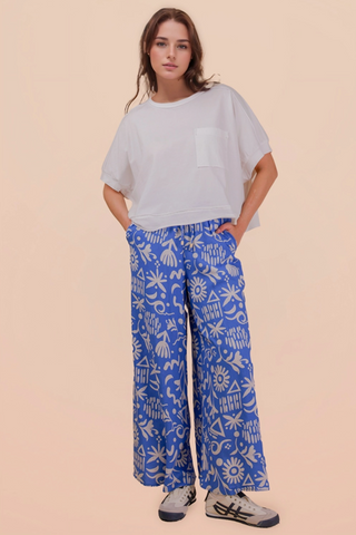 Jaycie Mineral Wash Oversize Crop Top • White