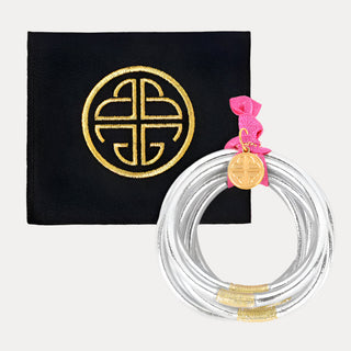 All Weather Bangles (Set of 9) • Silver