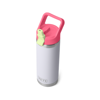Rambler® 18oz Straw Bottle + Color Match Cap • Mist/Pink/Grasshopper