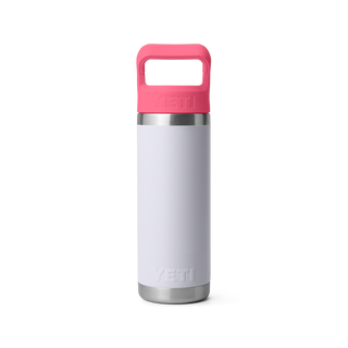 Rambler® 18oz Straw Bottle + Color Match Cap • Mist/Pink/Grasshopper