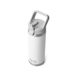 Rambler® 18oz Straw Bottle + Color Match Cap • White