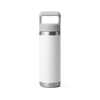Rambler® 18oz Straw Bottle + Color Match Cap • White